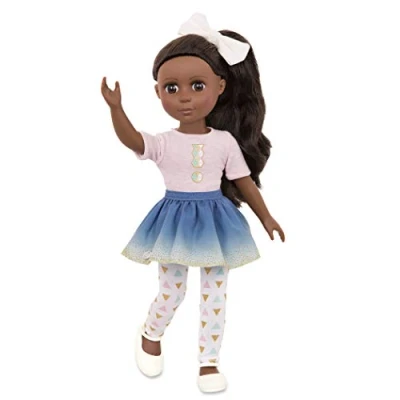 Abbildung von Glitter Girls Puppe Keltie Bewegliche 36cm mit Kleidung, Zubehör und langen Haaren zum Frisieren Spielzeug ab 3 Jahren (7 Teile)