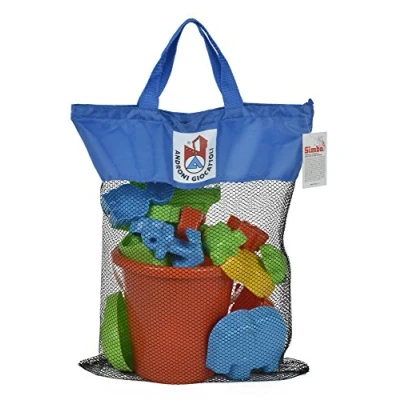 Abbildung von Simba 107114090 Sandspielset, Eimergarnitur, Sandkasten, 22 Teile, 50x26, 5cm, Es Wird Nur Ein Artikel Geliefert