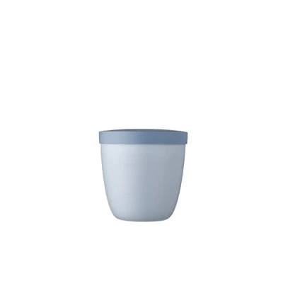Abbildung von Mepal Snackbox Ellipse Lebensmittelbehälter zum Aufbewahren und Transportieren von Snacks geeignet für Gefrierschrank, Mikrowelle &amp; Spülmaschine 500 ml Nordic Blue
