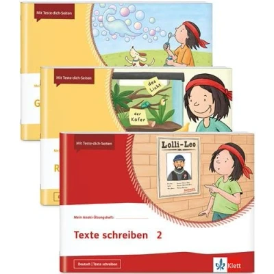Abbildung von Paket Deutsch 2: 3 Hefte im Paket: Richtig schreiben, Grammatik üben, Texte schreiben Klasse 2 (Mein Anoki Übungsheft)