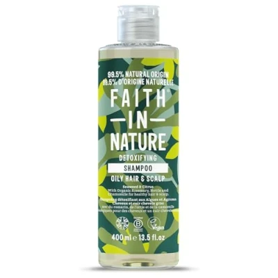 Abbildung von Faith In Nature Natürliches Shampoo Mit Meeresalgen und Zitrusfrüchten, Entgiftend, Vegan Frei von Tierversuchen, Ohne SLS Oder Parabene, Für Alle Haartypen, 400ml