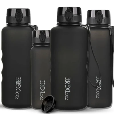 Abbildung von 720DGREE Trinkflasche 2l “uberBottle“ abnehmbare Schlaufe +Motivationsskala, Sieb Auslaufsicher, Leicht, BPA Frei Tritan Sportflasche Wasserflasche für Uni, Job, Sport, Fitness Studio, Gym