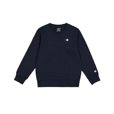 Abbildung von Champion Jungen Legacy Basics B Ultralight Powerblend Fleece Crewneck Sweatshirt, Marineblau, 15 16 Jahre