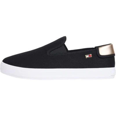 Abbildung von Tommy Hilfiger Slipper, Damen, Größe: 40, Black Baumwolle