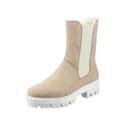 Abbildung von Rieker Plateaustiefelette, Damen, Größe: 40, Porzellan Schuhe