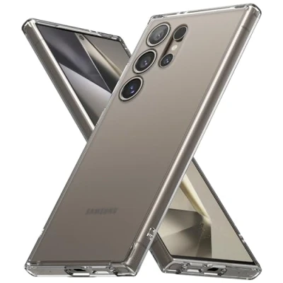 Abbildung von Ringke Fusion Case Kompatibel mit Samsung Galaxy S24 Ultra Hülle, Weich TPU Rahmen und Kratzfest Hart PC Anti Fingerabdruck Frost Klar Handyhülle für Matte Clear