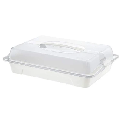 Abbildung von Rotho Cool &amp; Fresh Partybutler mit Kühlung, Haube und Tragegriff, Kunststoff (PP) BPA frei, transparent/weiss, (43.5 x 29.5 11.0 cm)