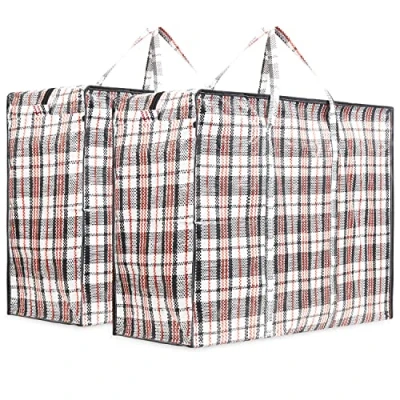 Abbildung von Deco Express Storage bag, Jumbo Travel Organizer Tasche mit stabilem Reißverschluss und Griffen, große garment vielseitige klamotten aufbewahrung Tasche, 76 x 59 24 cm, 2er Pack