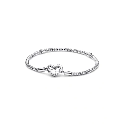 Abbildung von Pandora Studded Chain Armband, Damen, Größe: 19, Sterling silver