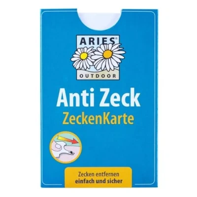 Abbildung von ARIES ZK1 Zeckenkarte für Menschen, Hunde und Katzen praktisches Taschenformat, 6 x 9 cm