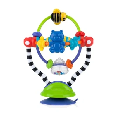 Abbildung von Nuby Silly Spinwheel Spielzeug mit Saugnapfbasis Interaktives für Hochstühle Babys und Kleinkinder Ab 6 Monaten