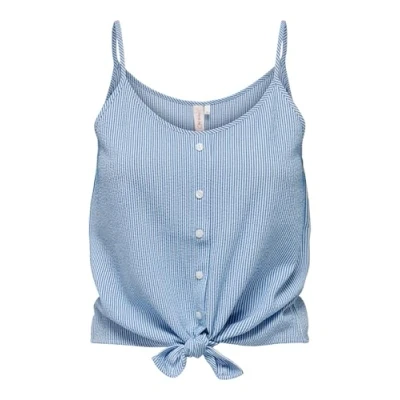 Abbildung von ONLY Kurzes ÄRMELLOSES Top, Damen, Größe: Medium, Cloud dancer