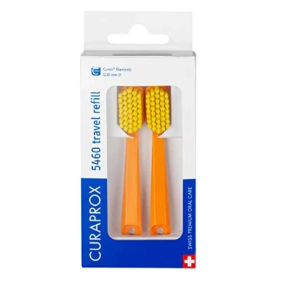 Abbildung von Curaprox CS 5460 Refill FOR Travel SET ZahnpflegeZubehör, Größe: One Size, Orange