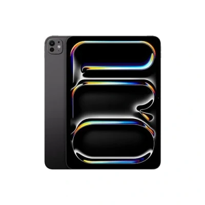 Abbildung von Apple 11&quot; iPad Pro (M4): Ultra Retina XDR Display, 256 GB, 12 MP Querformat Frontkamera/12 Rückkamera, LiDAR Scanner, WLAN 6E, Face ID, Batterie für den ganzen Tag, Standardglas Space Schwarz