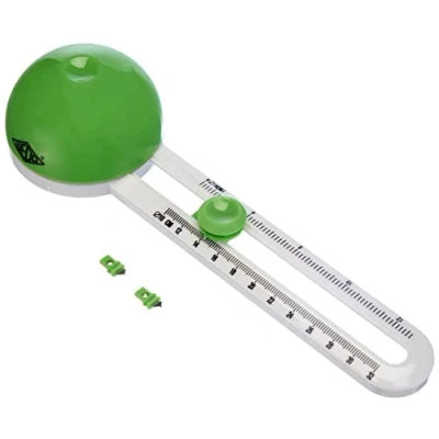 Abbildung von Wedo 799500 Kreisschneider Comfortline (für Durchmesser von 10 32 cm, inklusive 3 Klingen, mit Schutzkappe) grün/weiß