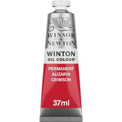 Abbildung von Winsor &amp; Newton 1414468 Winton, feine hochwertige Ölfarbe 37ml Tube mit gleichmäßiger Konsistenz, Lichtbeständig, hohe Deckkraft, Reich an Farbpigmenten Permanent Alizarinkarmesin