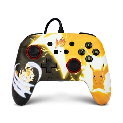 Abbildung von PowerA Verbesserter kabelgebundener Controller von für Nintendo Switch Pokémon: Pikachu vs. Meowth