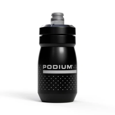 Abbildung von CAMELBAK Podium Sport und Fahrrad Trinkflasche 450 ml BPA frei, leicht zu drücken, tropffrei, passt in alle Standard Flaschenhalter Für Fahrrad, Laufen, Wandern Black