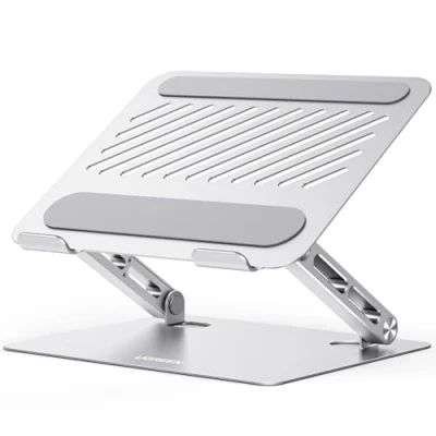 Abbildung von UGREEN Laptop Ständer Höhenverstellbarer Faltbarer Stand Ergonomischer, Belüfteter Laptopständer Notebook Kompatibel mit MacBook Air, Pro, Dell, Lenovo, Allen Laptops 10 17.3&quot;