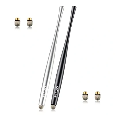 Abbildung von ELZO Tablet Stift 2 Pack Touchscreen Stylus Touch Pen Eingabestifte für alle Handys/Tablets iPhone, iPad, Samsung Galaxy Tab, Surface, Lenovo, Huawei, Xiaomi, Chromebook, Android IOS usw