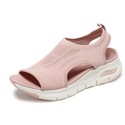 Abbildung von Skechers Arch Fit City Catch Damen Sandalen, Blush Knit, 37 EU