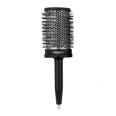 Abbildung von Termix professionelle Haarbürste. Thermische Rundhaarbürste mit Aluminiumrohr, um die Wärme zu speichern und Trocknungszeit verkürzen. Farbe: Schwarz. Durchmesser: 60 cm (1er Pack)
