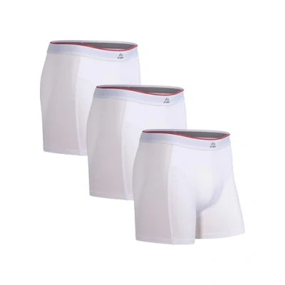 Abbildung von DANISH ENDURANCE 3er Pack Bambus Boxershorts Herren, Atmungsaktive Unterhosen Mit oder ohne Eingriff, Weiß, 2XL