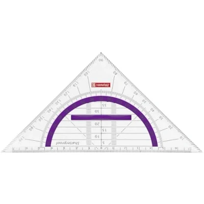 Abbildung von Brunnen 104975960 Geometrie Dreieck Colour Code (für Schule und Büro, 16 cm, bruchsicher, ergonomischer Griff) violett / purple