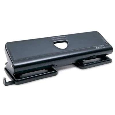 Abbildung von Rapesco 1054 720 4 fach Metalllocher, 22 Blatt Stanzleistung, Schwarz