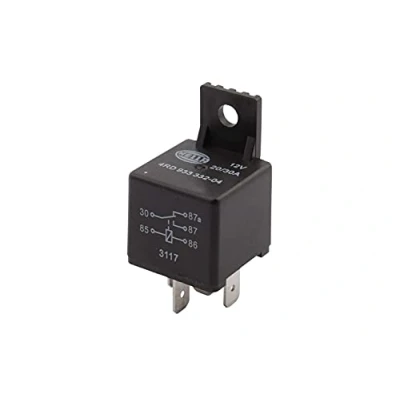 Abbildung von HELLA Relais, Arbeitsstrom 12V 5 polig Wechsler mit Halter 4RD 933 332 041