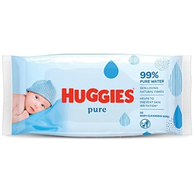 Abbildung von Huggies Pure Baby Wipes, 56 Stück