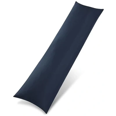 Abbildung von Utopia Bedding Seitenschläferkissen 40 x 145 cm, Ganzkörperkissen, Langes Schwangerschaftskissen zur Unterstützung der Mutterschaft, Körperkissen für Seitenschläfer (Marineblau)