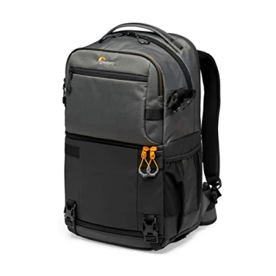 Abbildung von Lowepro Fastpack PRO BP 250 AW III Kamerarucksack Kameratasche / Fotorucksack für spiegellose und DSLR Kameras wie Nikon D850, 300D, mit Zugang per QuickDoor, Fach 15 Zoll Laptop, Ripstop
