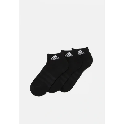 Abbildung von adidas Unisex Cushioned Sportswear Ankle Socks 3 Pairs, Black / White, 10.5 12.5