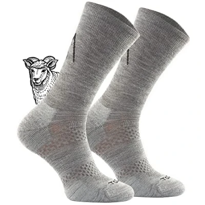 Abbildung von TODO BP LIGHT Dünn Merino Wandersocken Herren, Damen, Kinder Trekking Socken, Atmungsaktiv, 34% Merinowolle Blend Funktionssocken, Outdoor (31 34, Grau)