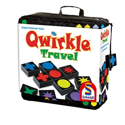 Abbildung von Schmidt Spiele 49270 Qwirkle Travel, Spiel des Jahres 2011 als Reisespiel