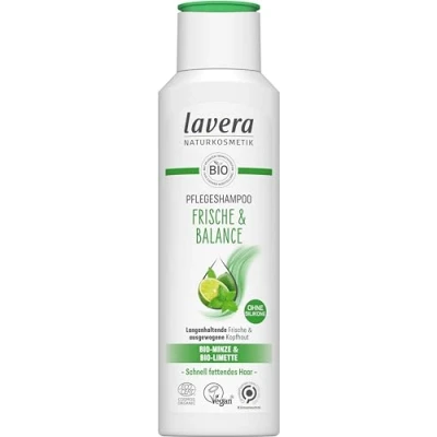 Abbildung von lavera Pflegeshampoo Frische &amp; Balance ohne Silikone Sanfte Reinigung milde vegan Naturkosmetik 250 ml