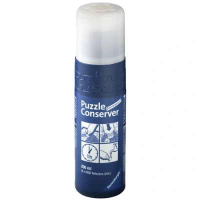 Abbildung von Ravensburger Puzzle Conserver Transparenter Puzzlekleber um Puzzles zu fixieren und aufzuhängen, 200 ml