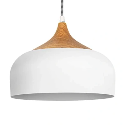Abbildung von tomons Pendelleuchte Weiß LED Deckenlampe Skandinavisch Moderner Simpler Stil für Wohnzimmer Esszimmer Restaurant
