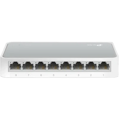 Abbildung von TP Link TL SF1008D 8 Port Fast Ethernet /Netzwerk /Lan Switch (10/100Mbit/s, Plug und Play, Auto MDI/MDIX, lüfterlos)