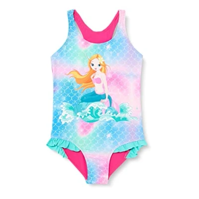Abbildung von Playshoes UV Schutz Badeanzug Mädchen Schwimmanzug Badebekleidung, Meerjungfrau, 110/116