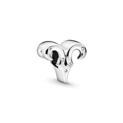 Abbildung von Pandora Sparkling Aries Zodiac Charm, Damen, Größe: One Size, Sterling silver