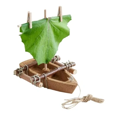 Abbildung von HABA 304244 Terra Kids Korkboot Bausatz, Bausatz und Anleitung zum Selber bauen von einem Korkboot, transparent
