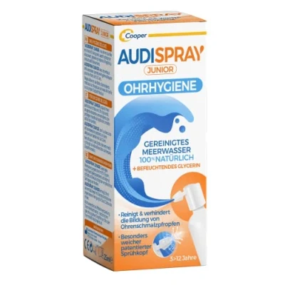 Abbildung von AUDISPRAY Junior Ohrenspray Hygiene Kinder Ohrenhygiene Verhindert die Ansammlung Von Ohrenschmalz Spray 25 mL 3 bis 12 Jahren