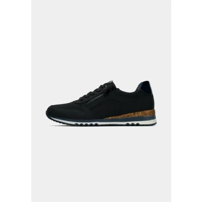 Abbildung von MARCO TOZZI Damen Sneaker flach mit Reißverschluss Vegan, Blau (Dk.navy comb), 39 EU