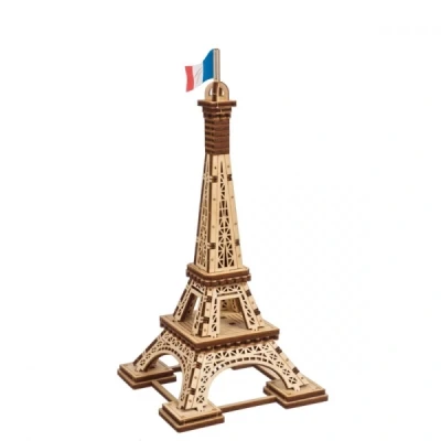 Abbildung von UGEARS Paris Tower 3D Puzzle für Erwachsene Modellbausätze Holzpuzzle Hobbys Männer Holzmodellbausatz zum Bauen