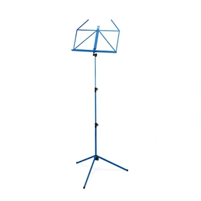 Abbildung von K&amp;M 100/1 Notenpult Blau Ausziehbarer Notenständer 62,5 124 cm klappbare Notenablage, faltbares Metall Stativ
