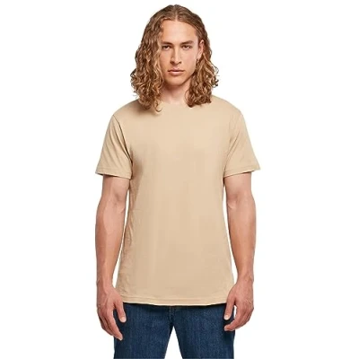 Abbildung von Build Your Brand Herren BB010 Basic Round Neck T Shirt, unionbeige, XXL