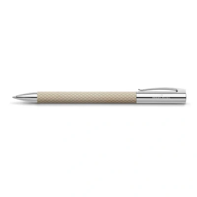 Abbildung von FABER CASTELL 149616 Dreh Kugelschreiber, AMBITION OpArt, &quot;White Sand&quot;