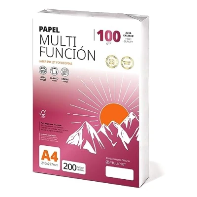 Abbildung von Ofituria Kopierpapier, DIN A4, 100 g/m2, 200 Blatt, Mehrzweckpapier für Laser und Tintenstrahldrucker, Kopierer, Bürobedarf, Schulbedarf, Packung zu g